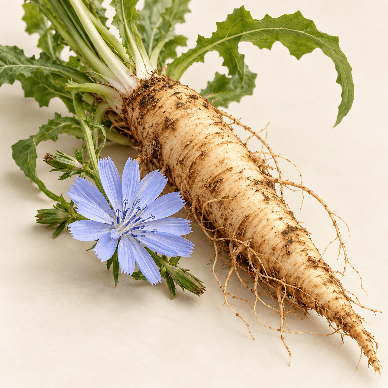 Illustration of chicory (cichorium intybus) extract
