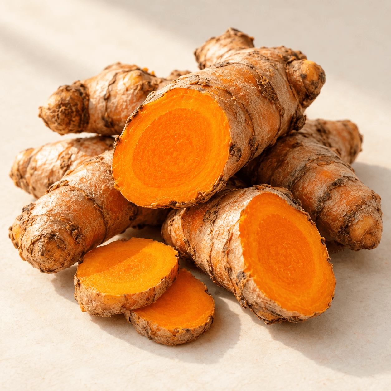 Illustration of curcuma longa (curcumin) extract